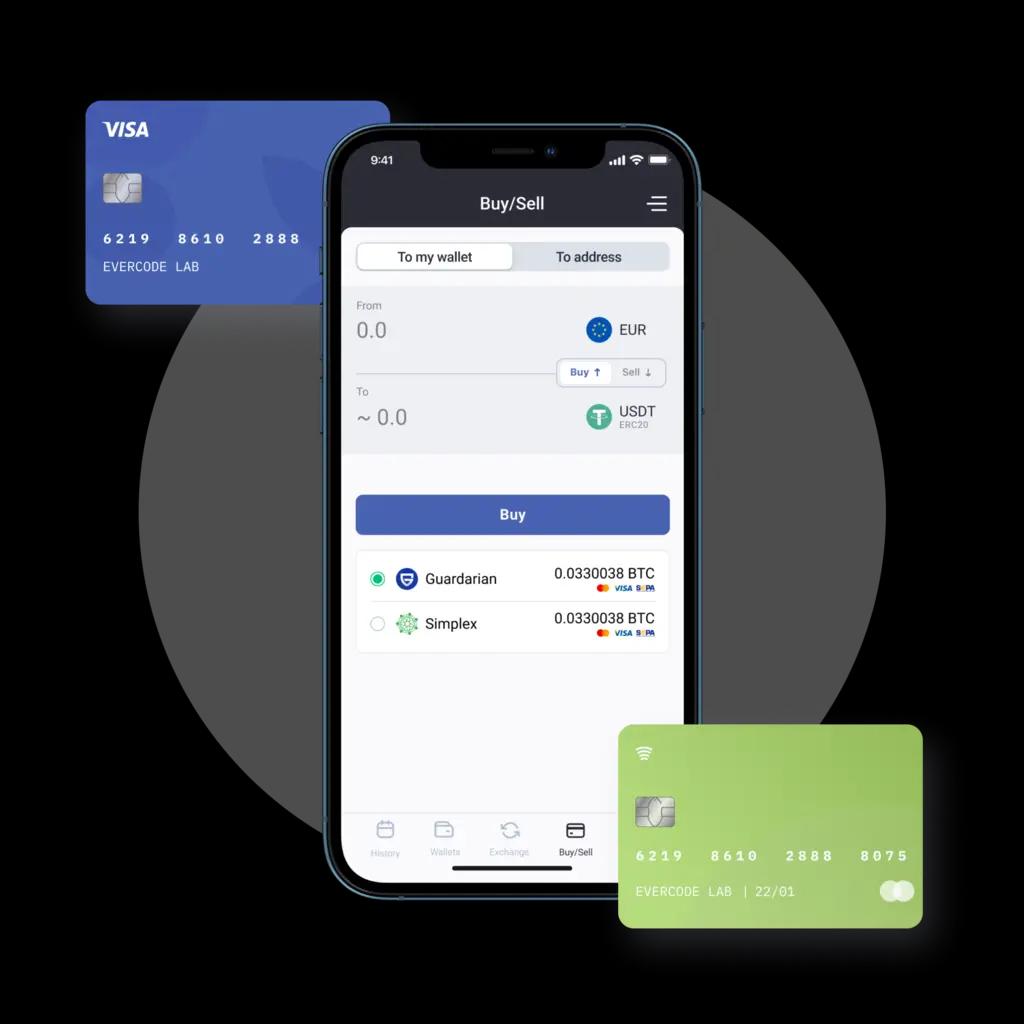 Buy and sell crypto with credit card & bank account